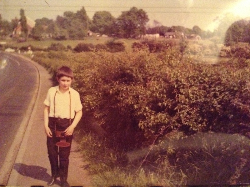Me as a boy, with my first camera.